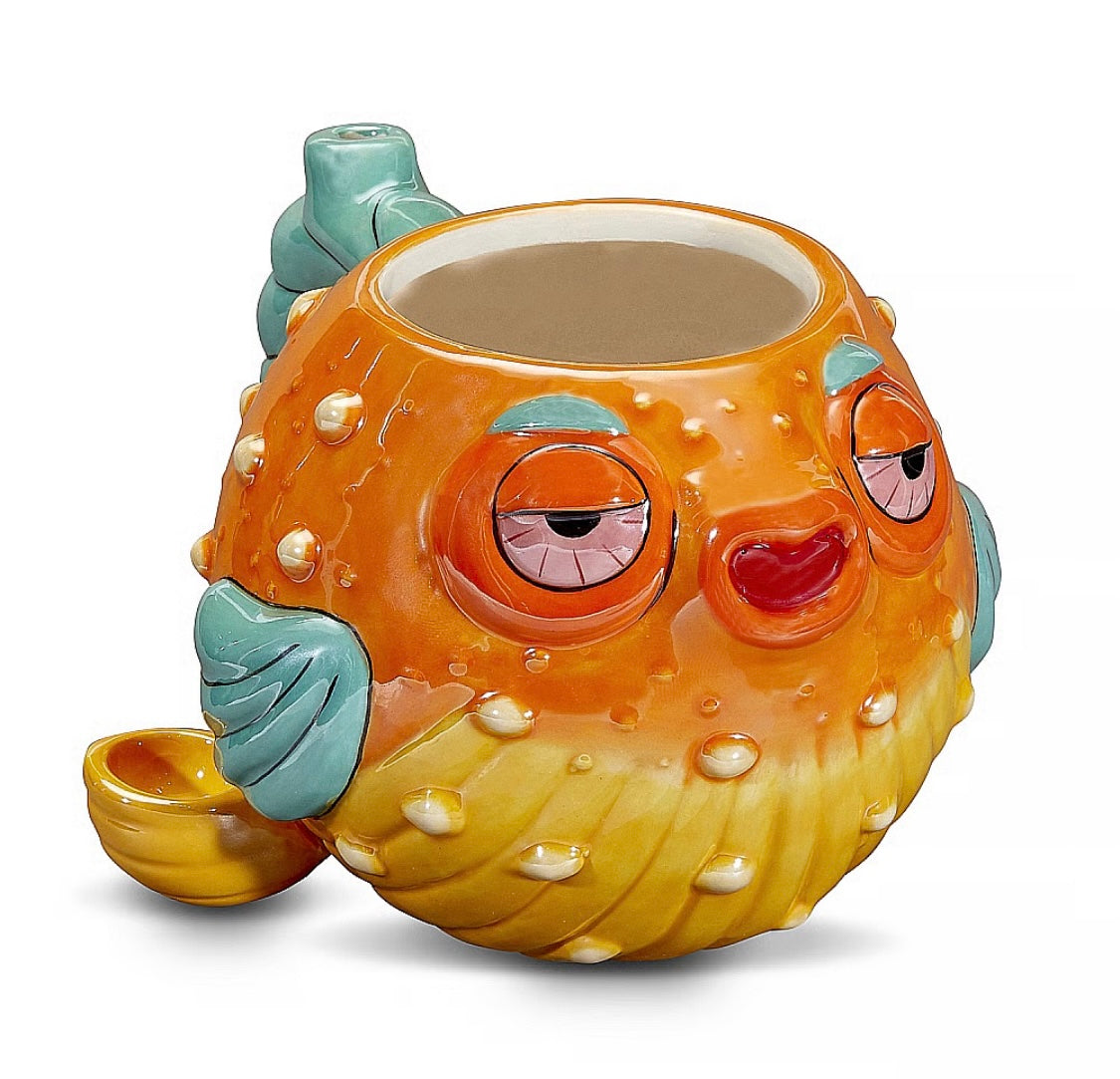 Puffer Fish Mug Pipe