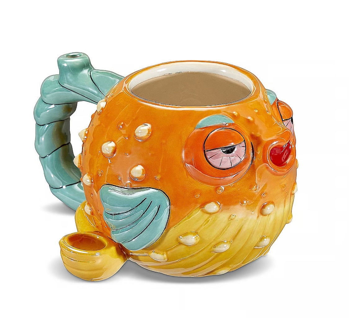 Puffer Fish Mug Pipe